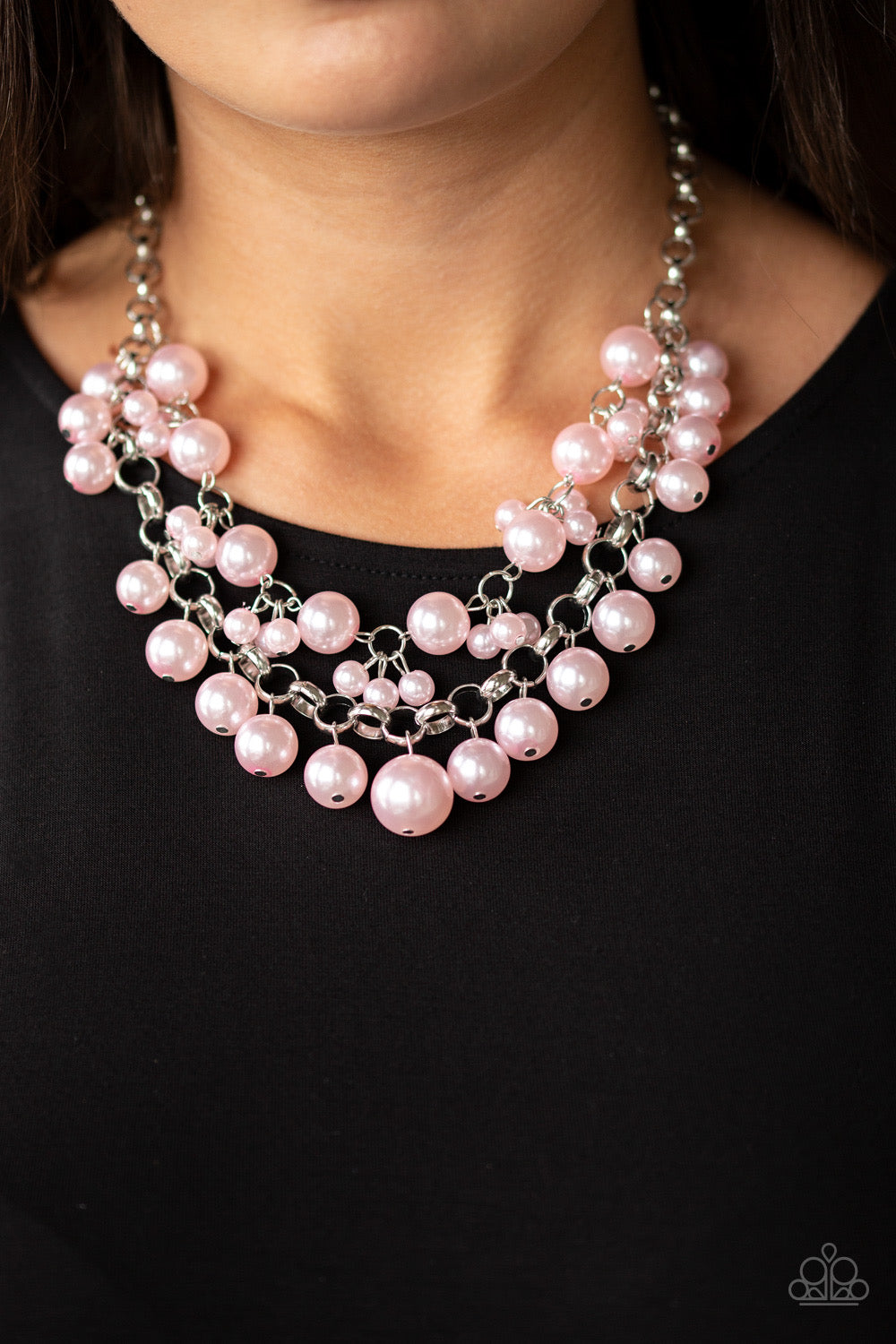 Paparazzi BALLROOM Service - Pink Necklace