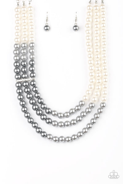 Paparazzi Times Square Starlet - Multi White Pearl Necklace