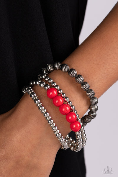 Paparazzi Wildland Wanderer - Red Bracelets