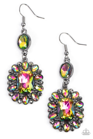 Paparazzi Capriciously Cosmopolitan - Multi Oil Spill Earrings