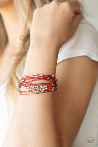 Paparazzi Star-Studded Affair - Red bracelet