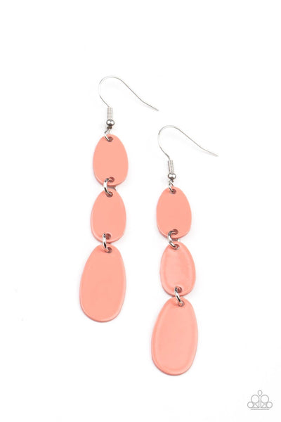 Paparazzi Rainbow Drops - Orange Earrings