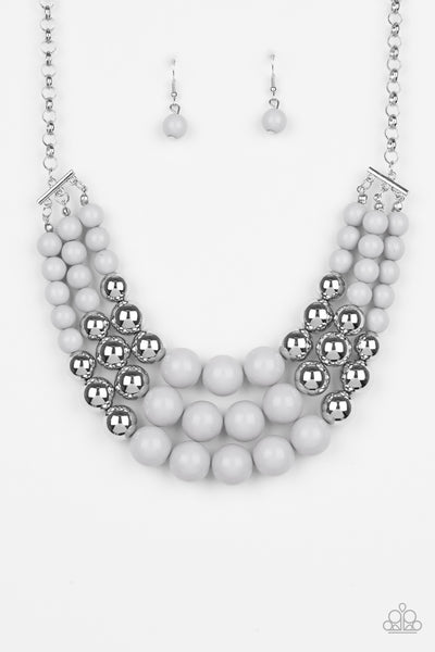 Paparazzi Dream Pop - Silver Necklace