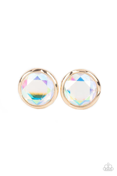 Paparazzi Double-Take Twinkle Gold Earrings