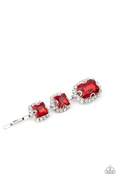 Paparazzi Teasable Twinkle - Red Hair Clip