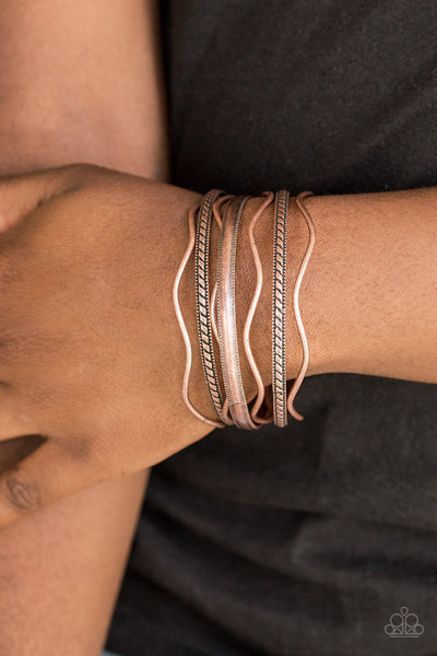 Paparazzi Zesty Zimbabwe - Copper Bangle Bracelets