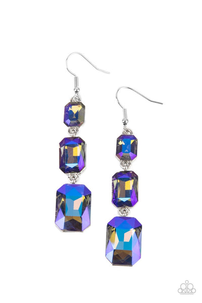 Paparazzi Cosmic Red Carpet Blue Earrings