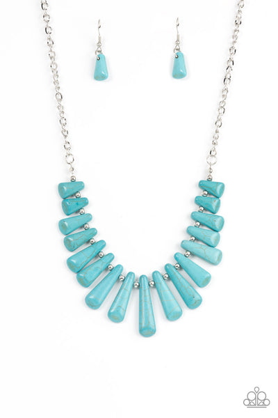 Paparazzi Mojave Empress - Blue Necklace