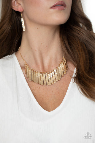 Paparazzi Metallic Muse - Gold Necklace