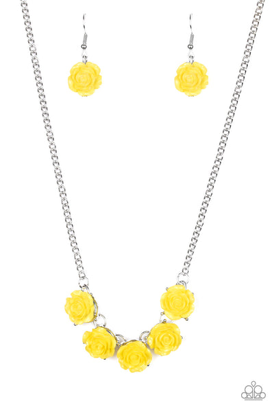 Paparazzi Garden Party Posh - Yellow Necklace