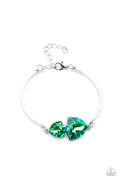 Paparazzi Deep Space Shimmer - Green Bracelet