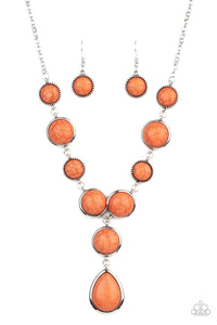 Paparazzi Terrestrial Trailblazer Orange Necklace