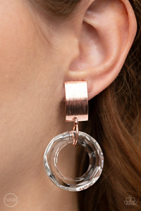 Paparazzi Clear Out! - Clip on Copper Earrings