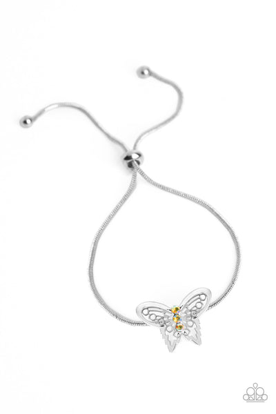 Paparazzi Wings of Wonder - Yellow  Bracelet