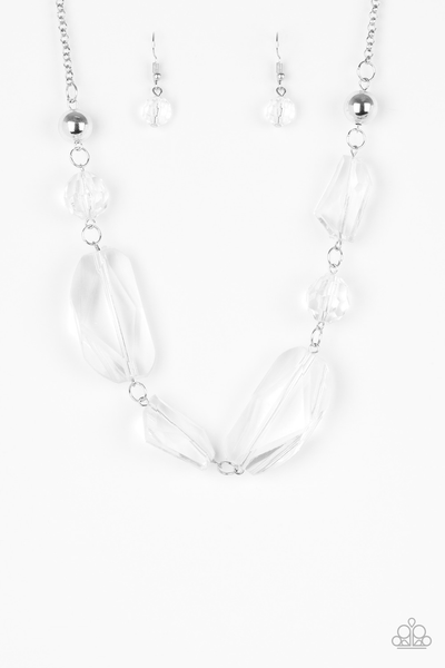 Paparazzi Luminous Luminary - White Necklace