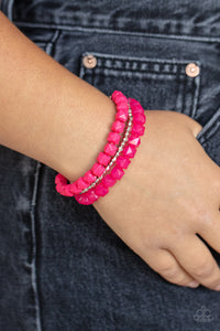 Paparazzi Vacay Vagabond Pink Bracelet