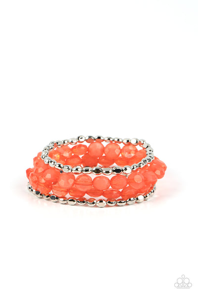 Paparazzi Seaside Siesta - Orange Bracelet