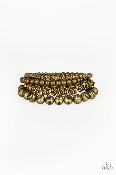 Paparazzi Rose Garden Gala - Brass Bracelet