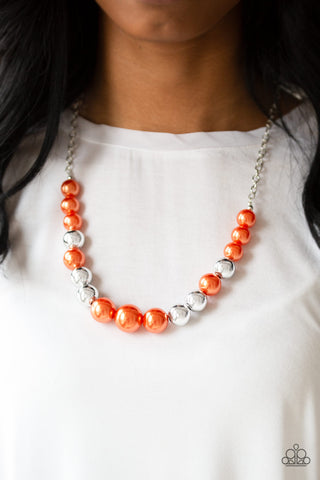 Paparazzi Take Note - Orange Necklace