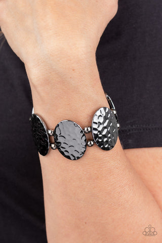 Paparazzi Radial Reflections - Black Bracelet