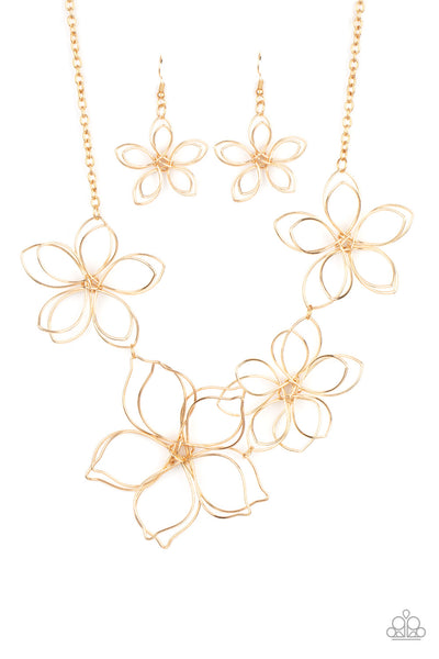 Paparazzi Flower Garden Fashionista Gold Necklace