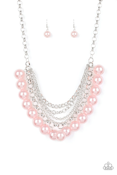 Paparazzi One-Way WALL STREET - Pink Necklace