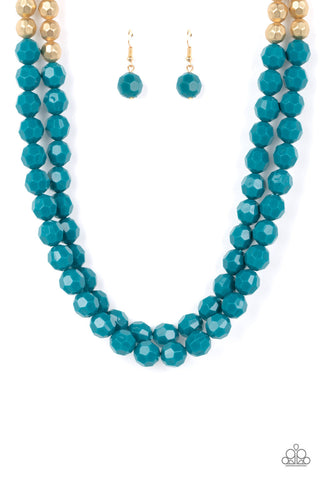 Paparazzi Greco Getaway - Blue Necklace