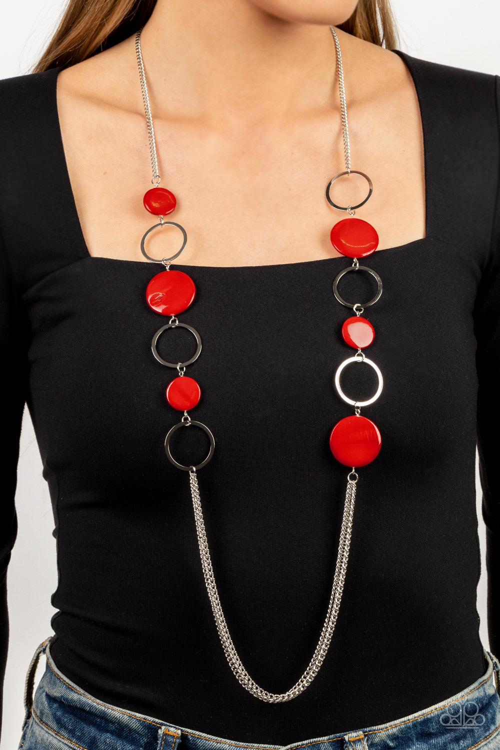 Paparazzi Beach Hub - Red Necklace