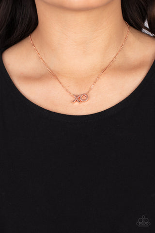 Paparazzi Hugs and Kisses - Copper Necklace