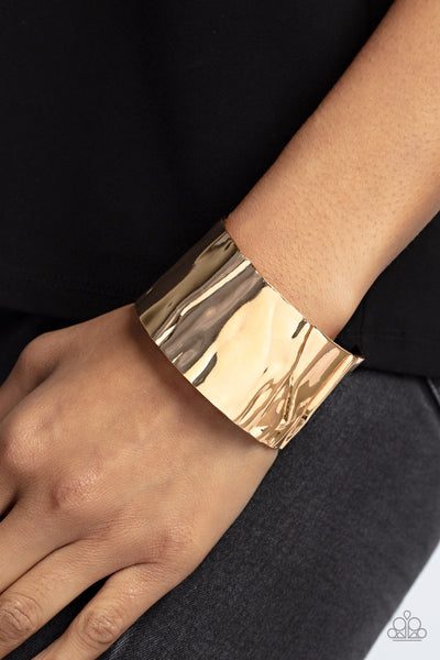 Paparazzi Modern Metallurgy - Gold Cuff Bracelet