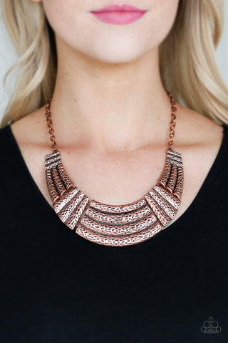 Paparazzi Ready To Pounce - Copper Necklace