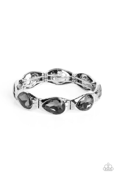 Paparazzi Formal Fanfare - Silver Bracelet