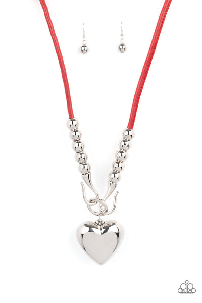 Paparazzi Forbidden Love - Red Necklace