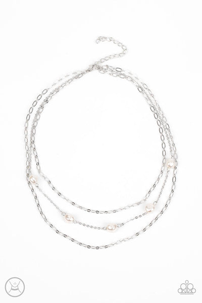 Paparazzi Offshore Oasis - White Necklace