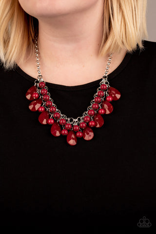 Paparazzi Endless Effervescence - Red Necklace