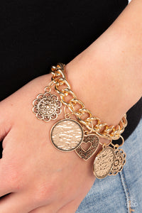 Paparazzi Complete CHARM-ony - Gold Charm Bracelet