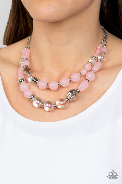 Paparazzi Mere Magic - Pink Necklace