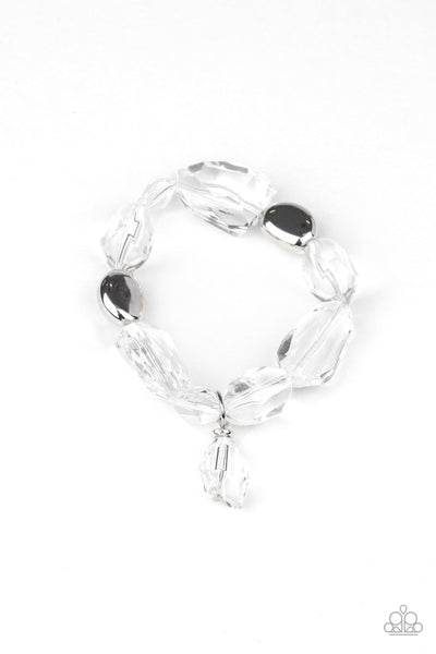 Gemstone Glamour White Bracelet