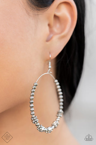 Paparazzi Simple Synchrony - Silver Hoop Earrings