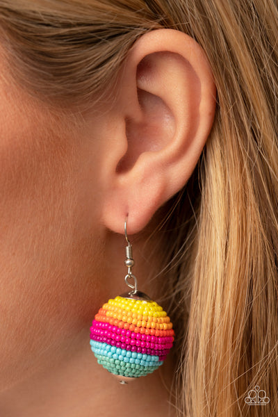 Paparazzi Zest Fest - Multi Seed Bead Earrings