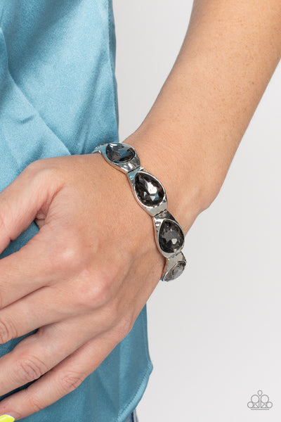 Paparazzi Formal Fanfare - Silver Bracelet