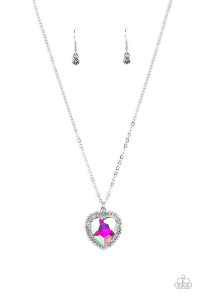 Paparazzi Sweethearts Stroll - Multi Iridescent Necklace