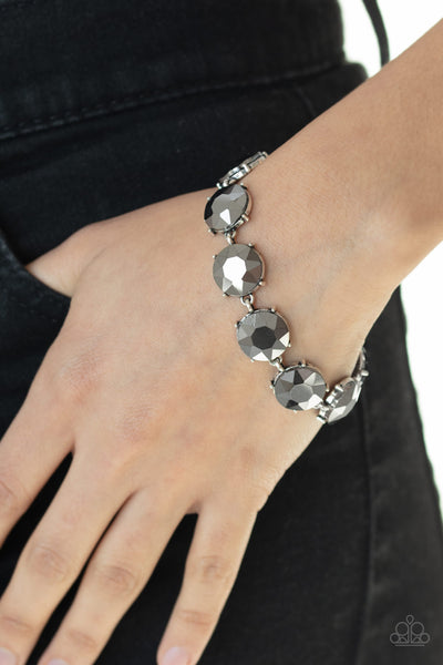 Paparazzi Fabulously Flashy - Silver Bracelet