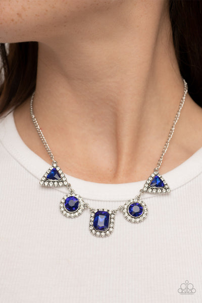 Paparazzi Posh Party Avenue - Blue Necklace