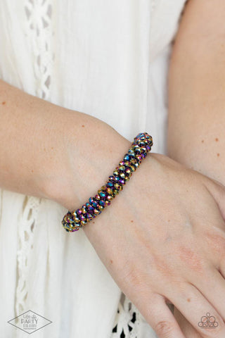 Paparazzi Wake Up and Sparkle - Multi Seed Bead Oil Spill Bracelet