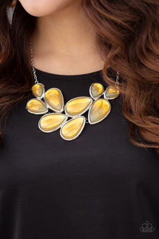 Paparazzi Iridescently Irresistible - Yellow Necklace