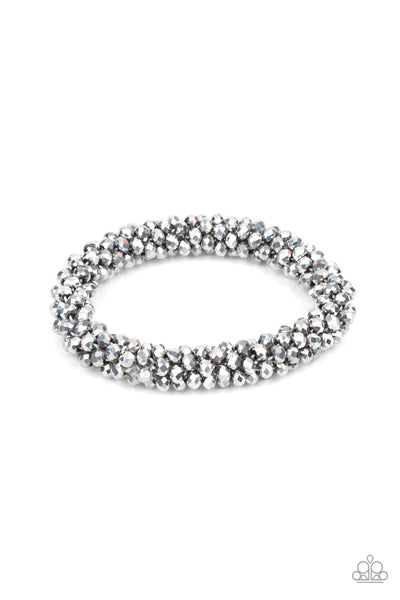 Paparazzi Wake Up and Sparkle Silver Bracelet