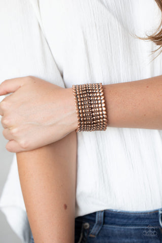 Paparazzi Level The Field - Copper Bracelet