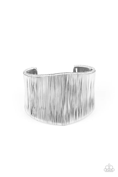 Paparazzi Hot Wired Wonder - Silver Bracelet