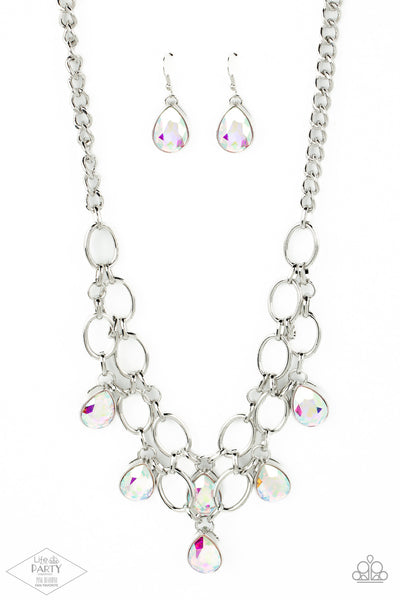 Paparazzi Show-Stopping Shimmer - Multi Iridescent Necklace